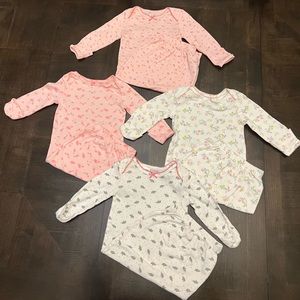 Baby Girl Sleepers (0-3 month)
